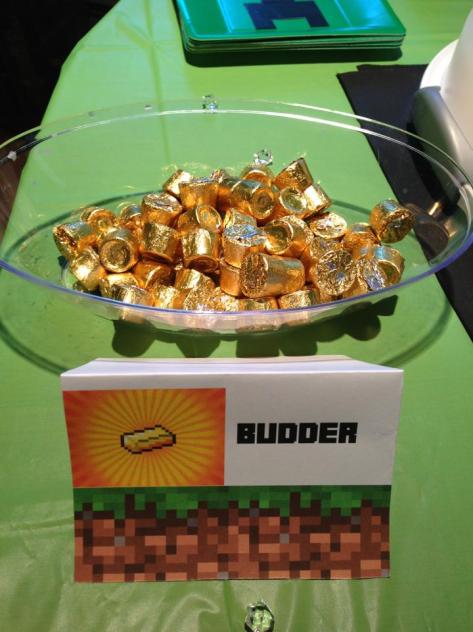 Minecraft Gold Butter Sign Tent