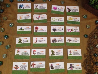 Clash of Clans Birthday Party Favor Topper Labels 